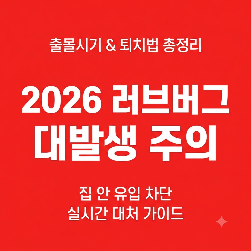 러브버그 대발생 퇴치 시기